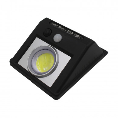 APLIQUE SOLAR 150LM 125MM ON/OFF CON SENSOR MOVIMIENTO PARED LED COB EXTERIOR CUADRADO NEGRO 7hSevenOn CJ.1 APLIQUE SOLAR 150LM 125MM ON/OFF CON SENSOR MOVIMIENTO PARED LED COB EXTERIOR CUADRADO NEGRO 7hSevenOn CJ.1