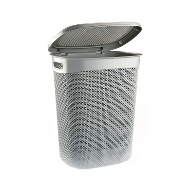CESTA DE ROPA RECTANGULAR C/ASA C/TAPA GRIS (45x37,5x57cm) 52L 7HOUSE 7HOUSE CESTA DE ROPA RECTANGULAR C/ASA C/TAPA GRIS (45x37,5x57cm) 52L 7HOUSE 7HOUSE