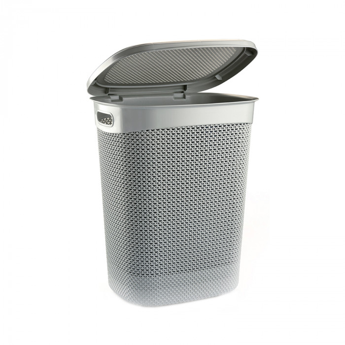 CESTA DE ROPA RECTANGULAR C/ASA C/TAPA GRIS (45x37,5x57cm) 52L 7HOUSE 7HOUSE