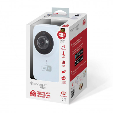 CAMARA DE VIGILANCIA WIFI VIA APP CON MICROFONO Y ALTAVOZ 7hSevenOn Elec TF3 CJP1 CAMARA DE VIGILANCIA WIFI VIA APP CON MICROFONO Y ALTAVOZ 7hSevenOn Elec TF3 CJP1