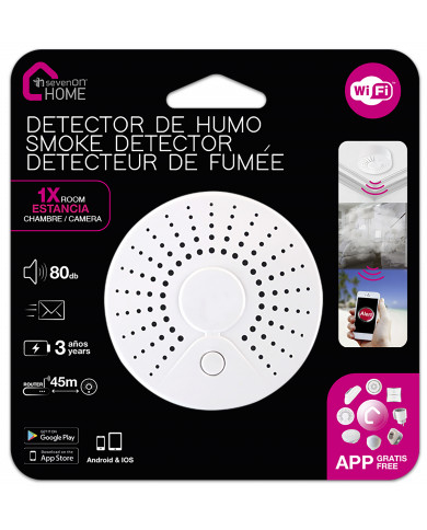 DETECTOR DE HUMO CONTROL WIFI VIA APP
