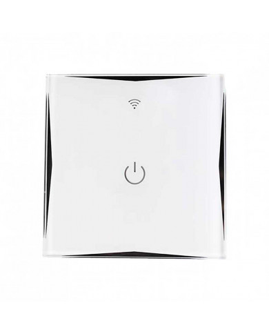 INTERRUPTOR BLANCO  1 TOMA CONTROL WIFI VIA APP . CONTROL POR VOZ.