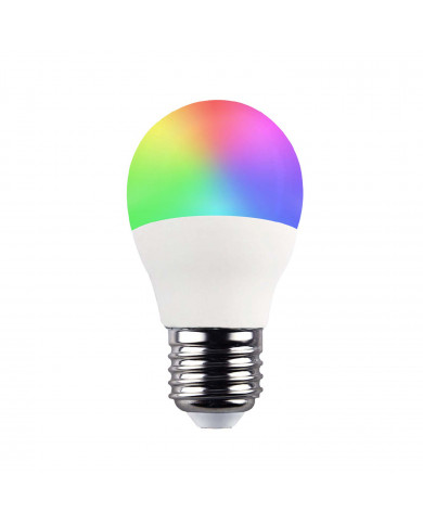 BOMBILLA LED ESFERICA G45 E27 5W RGB+CCT CONTROL WIFI VIA APP 7hSevenOn Premium BL.1