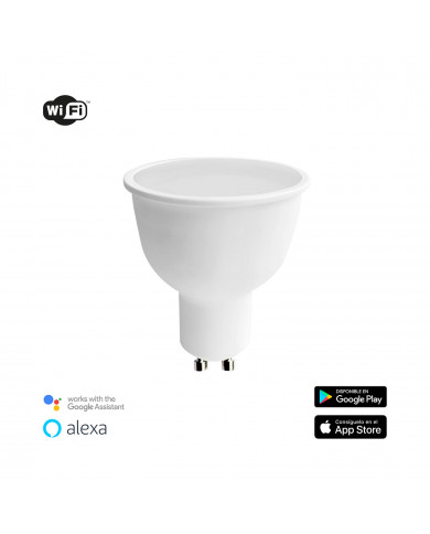 BOMBILLA LED SPOTLIGHT GU10 5W RGB+CCT CONTROL WIFI VIA APP