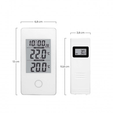 ESTACION METEOROLOGICA DIGITAL INALAMBRICA (Pilas incl. 2XLR06 2xLR03) 7hSevenOn Elec TF4 BL.1