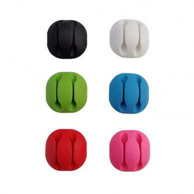 PACK 6 CLIPS ORGANIZADORES DE CABLE 2 RANURAS CON AUTOADHESIVO NINE&ONE BL.1 PACK 6 CLIPS ORGANIZADORES DE CABLE 2 RANURAS CON AUTOADHESIVO NINE&ONE BL.1
