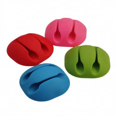 PACK 6 CLIPS ORGANIZADORES DE CABLE 2 RANURAS CON AUTOADHESIVO NINE&ONE BL.1 PACK 6 CLIPS ORGANIZADORES DE CABLE 2 RANURAS CON AUTOADHESIVO NINE&ONE BL.1