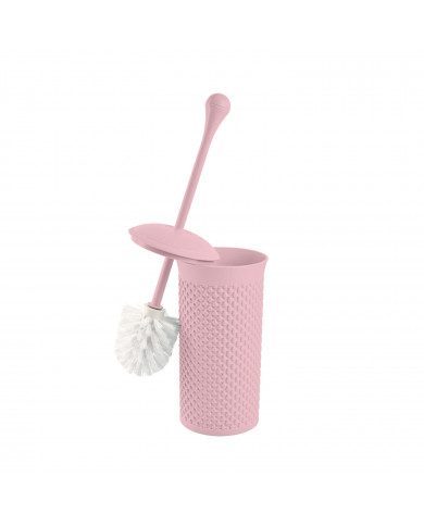 SET ESCOBILLA DE BAÑO RESINA ROSA 7HOUSE