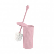 SET ESCOBILLA DE BAÑO RESINA ROSA 7HOUSE