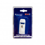 PORTALAMPARAS SEMIROSCA E14 BLANCO NINE&ONE BL.1