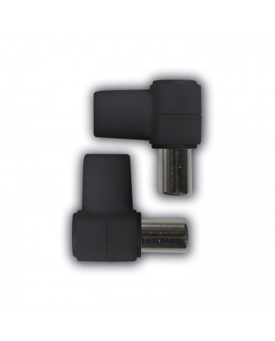 KIT CONECTOR ACODADO (MACHO/HEMBRA) NEGRO NINE&ONE BL.2