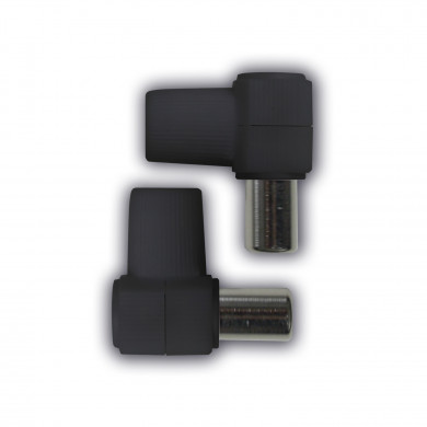 KIT CONECTOR ACODADO (MACHO/HEMBRA) NEGRO NINE&ONE BL.2