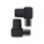KIT CONECTOR ACODADO (MACHO/HEMBRA) NEGRO NINE&ONE BL.2